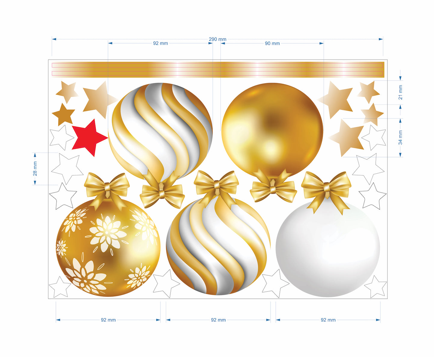 Christmas Sign Writing Kit - Gold and Silver