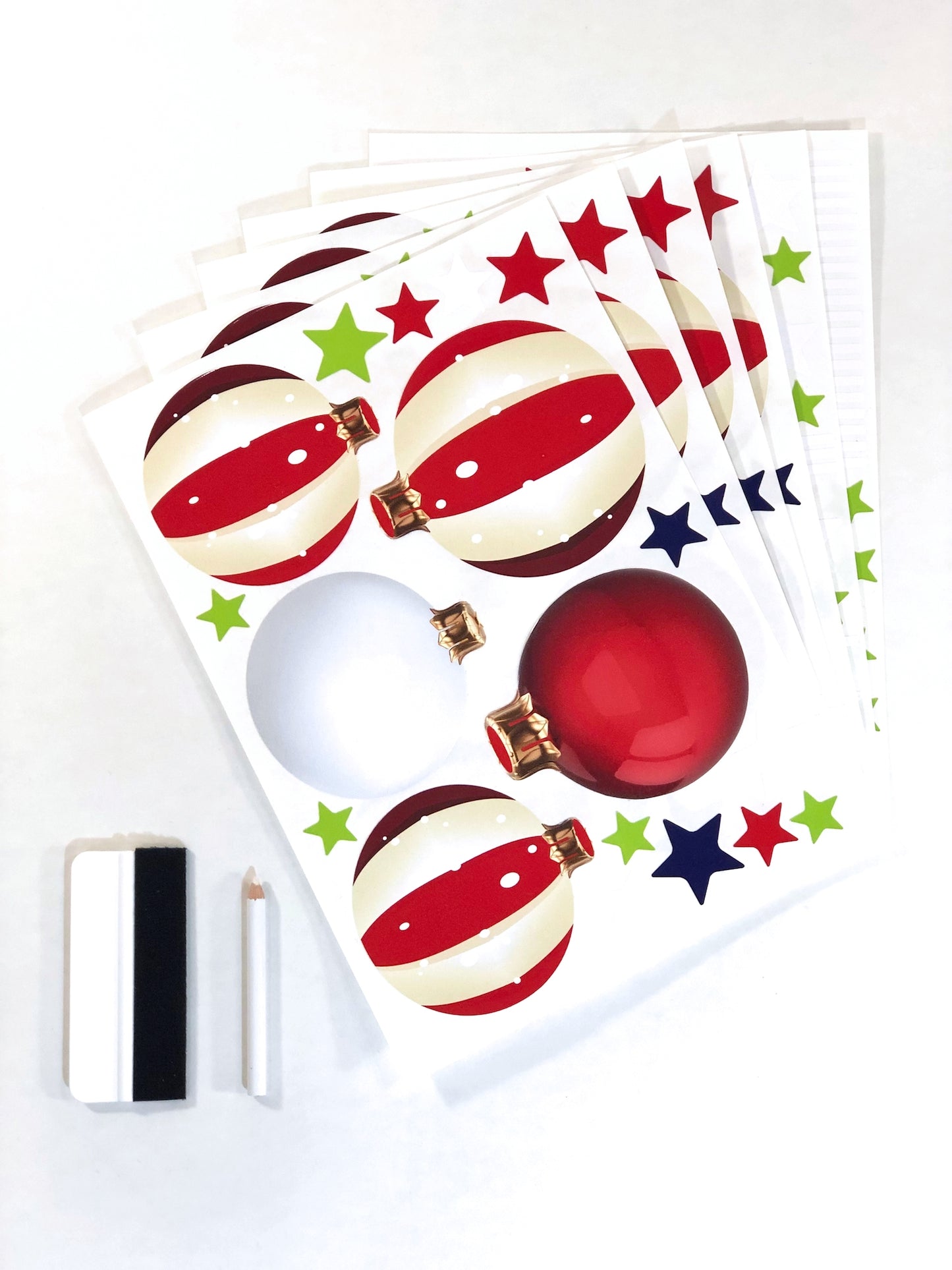 Christmas Sign Writing Kit - Red and White candy