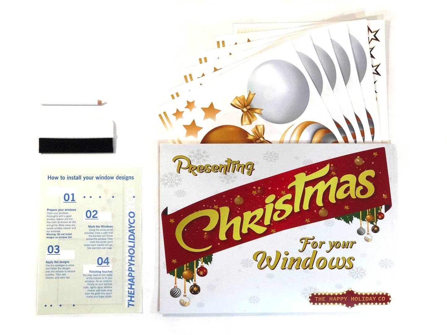 Christmas Sign Writing Kit - Gold and Silver